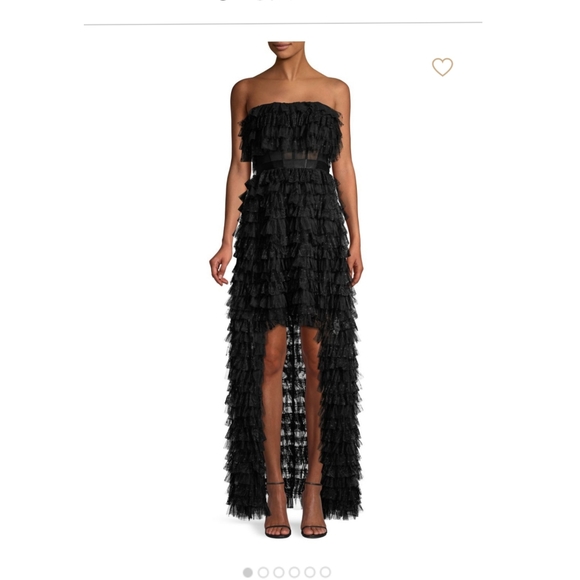 bcbgmaxazria ruffled tulle dress